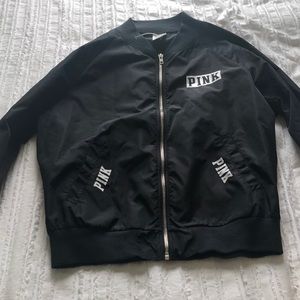 PINK BLACK BOMBER JACKET!!!